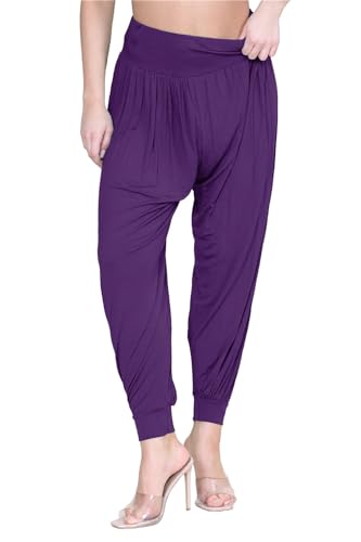 Leggings holgados Hareem para tus momentos de descanso y yoga en casa en color morado