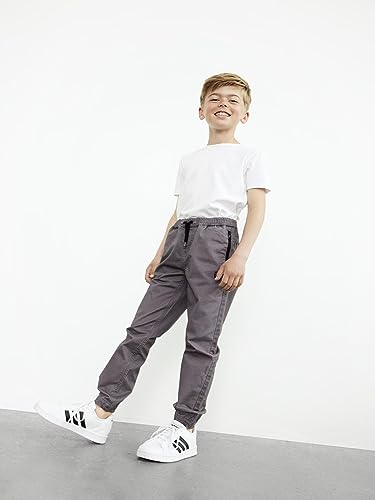 Pantalones para niños NAME IT Nkmromeo jogger en sarga de algodón premium 2