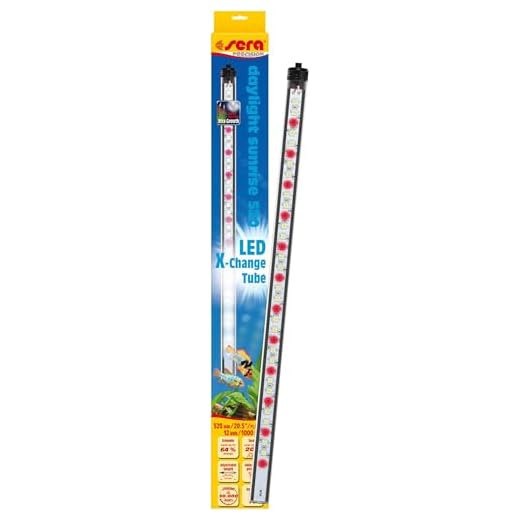 sera LED X-Change Tube Daylight Sunrise 520mm | Natürliches Tageslicht 6.000–8.000 K | Aquarium Beleuchtung für Süßwasser | Aquarium Lampe mit Sonnenaufgang-Simulation | Sonnenaufgang Lampe