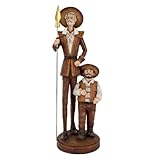 ✔ FINITIONS MARRON & BRONZE PATINÉES – Nuances chaleureuses soulignant les reliefs et détails sculptés.
