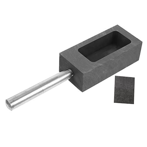 DOITOOL 1Set Graphite Ingot for Melting High Purity Casting Tool Durable Heat for Jewelry Casting Capacity Dimensions