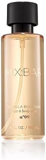 Mixbar Vanilla Bourbon Hair & Body Mist - Clean, Vegan Fragrance for Women - 5 fl oz Perfume Spray
