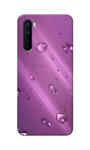 Image of PRINTFIDAA Water Bubbles in Lilac Background Printed Designer Hard Back Case Cover for OnePlus NORD (2020 Model), OnePlus Z -(SF) MVN1005