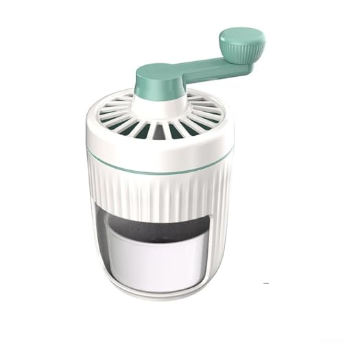 Floweringbeter Trituradora de hielo manual ligera para deliciosos conos de nieve, perfecta para picnics, fiestas y uso diario (verde)