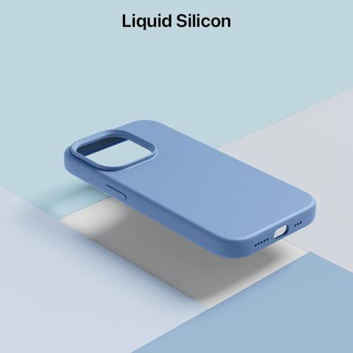 Image of Vaku Luxos Back Cover Case for iPhone 15 Pro Max Scratch Resistant Slim Fit Protective Design Military-Grade Protection Support Mag-Safe Wireless Magnetic Charging - Blue