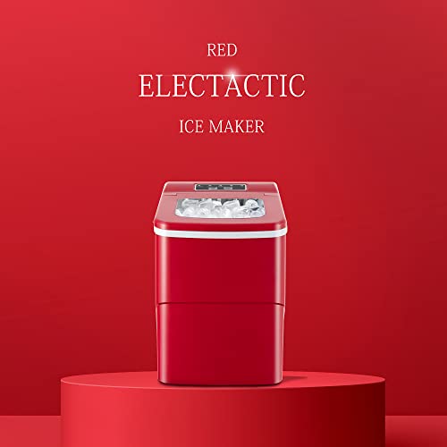 Electactic Ice Maker Countertop Portable Machine Self-Cleaning 30Lbs/5Mins/24Hrs 2 Mode Counter With Scoop&Basket For Home/Office/Bar/Rv Use #TOP6