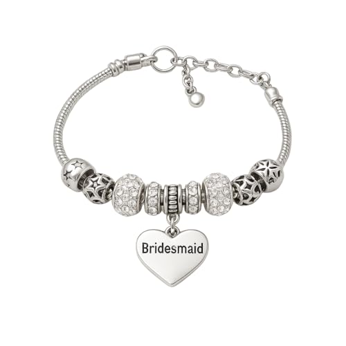 Infinity Collection Bridesmaid Bracelet Jewelry, Charm Pandora Jewelry, Wedding Party Gift For Bridesmaids