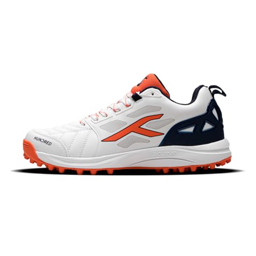 Image of Hundred TerraField Cricket Shoes | TerraSpike Rubber Studs | Embedded Support Plate for Stability | Lightweight & Durable | Ideal for Turf, Ground & Hard Surfaces | for Men