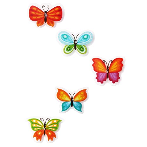 MINI-FACTORY Bike Wheel Spokes Decoration Stickers for Kids - Colorful Cute Pattern Sticker Bicycle Bead Attachments - 24Pcs - 12 Different Designs (Set 1)