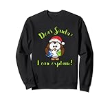 Photo Gallery christmas design - dear santa i can explain! felpa Photo Gallery christmas design - dear santa i can explain! felpa