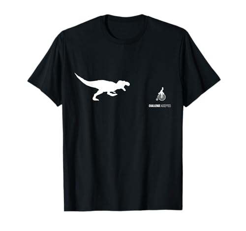 T-Rex Chasing a Man Riding a Penny Farthing Bicycle T-shirt T-Shirt