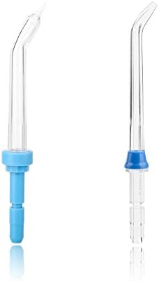 Replacement Tip Nozzles for DentJet/Waterpik/Nicefeel/Flycat Oral Irrigators (2 Tips: Pik Pocket + Classic Jet Tip)