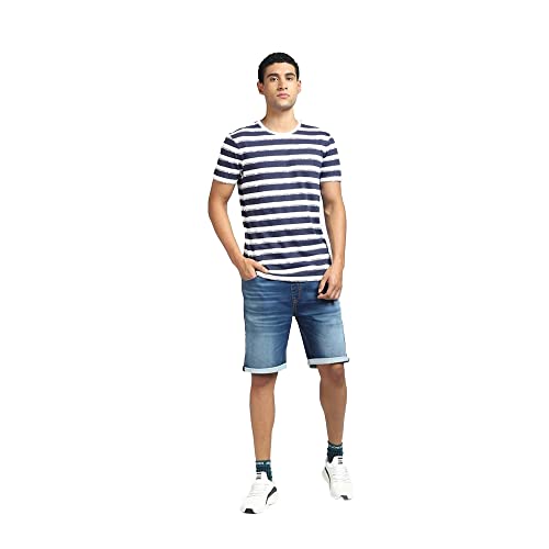 Image of JACK & JONES Men's Printed Slim Fit Crew Neck T-Shirt
