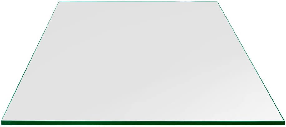 Round Glass Table Top, 1/4" (6mm) Thick, Flat Polish, Tempered Glass 22 Inch SQFPTEM 1