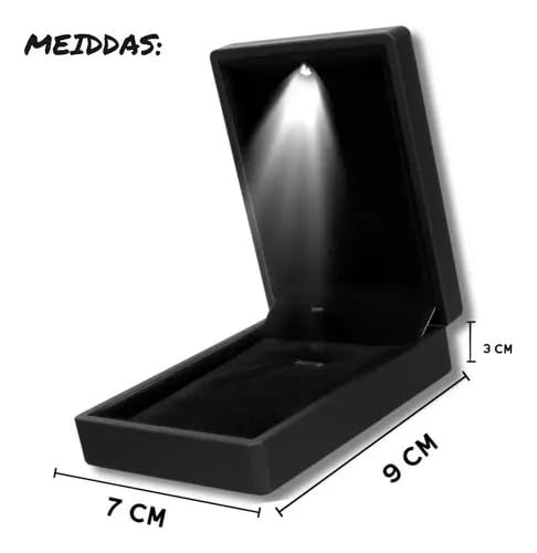 Caixinha Para Colar Diamante Jóia Semi Jóia Com Led Luz Para Noivado Casamento Namoro Formatura Pres