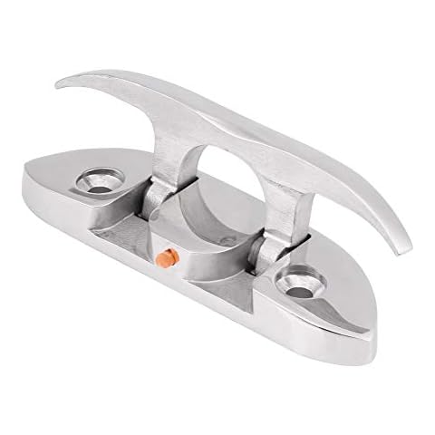 Delaman Taco Plegable de 4-1 Taco de Muelle Abatible para Barco, Acero Inoxidable Cover