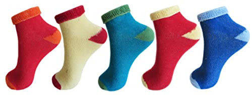 Image of RC. ROYAL CLASS SOFT ANKLE COTTON CUSHION SOCKS FOR KIDS(0-8 YEARS) (PACK OF 5 PAIRS)