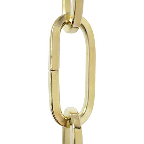 Image of RCH Hardware CH-S62-40-PB-10 | 7 Gauge Decorative Solid Steel Fixture Chain | 10 Foot Increments