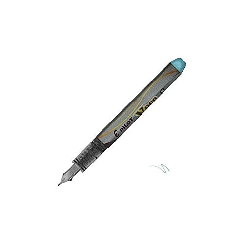 Pilot V-Pen Stylo Plume Jetable Turquoise Pointe Moyenne sans Fuite Pack x6