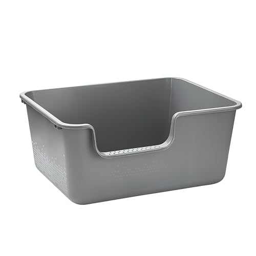 Arenero para gatos extra grande de plástico resistente miniatura 1