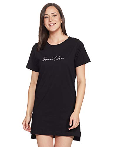 Image of Enamor Essentials E061 Women Night Dress Cotton Tunic Tee