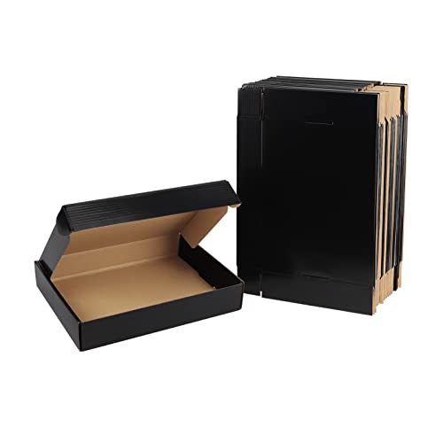 Exyglo Shipping Cardboard Boxes For Small Business, Packing And Mailing, 11X8X2 - Pack Of 25, Black #TOP1