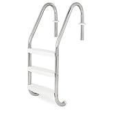 SWIMLINE HYDROTOOLS Stainless Steel Pool Ladder – Heavy Duty Swimming Step Accessory, In-Ground, 52.5"