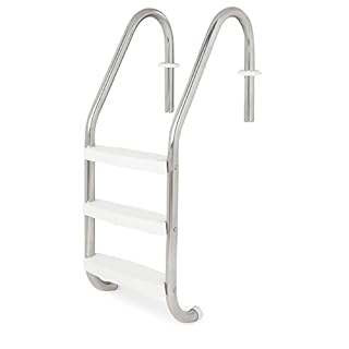 SWIMLINE HYDROTOOLS Stainless Steel Pool Ladder – Heavy Duty Swimming Step Accessory, In-Ground, 52.5"