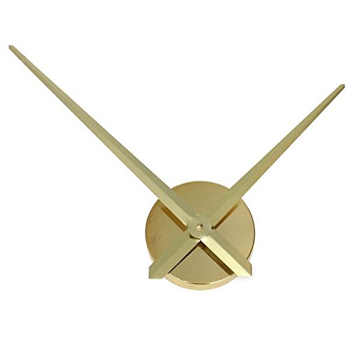 Vintage DIY Clock Movement Mechanism Retro Gear Large Wall Clock Home Decor (Gold)