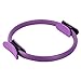 Kaiyei Pilates Anillo Circulo Yoga Ejercicio Fitness Doble Asa 37 CM/14.56" Aro Magico Pilates Brazo Piernas Muslo Formación Anillo Equipo Violet
