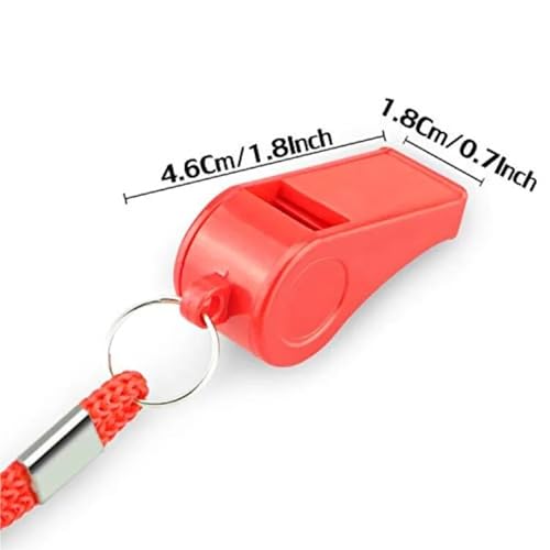 Set de 8 silbatos deportivos con cordón miniatura 4