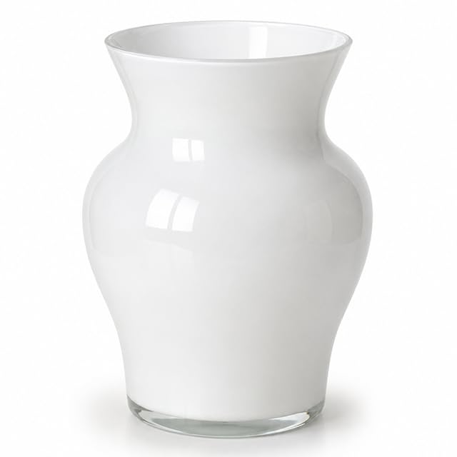 Paul Nagel 1470102 - Vaso viola grande, colore: Bianco