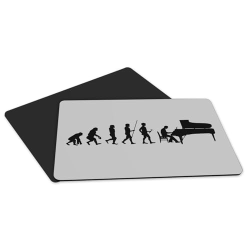 Plus de table rayée grâce au set de table caoutchouc gris musique x4 - 5