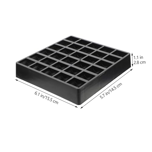 Caja para monedas de plástico, pack de 2, color negro miniatura 2