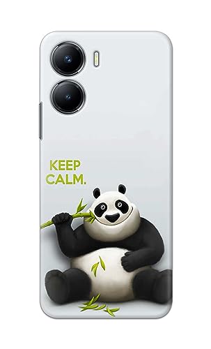 Image of PRINTFIDAA� Printed Hard Back Cover Case for Vivo Y56 5G Back Cover (Cartoon Panda) -2808
