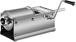 VEVOR Sausage Stuffer Machine 3L Stainless Steel Sausage Filler Horizontal Manual Sausage Meat Stuffer Machine for Making Hot Dog Sausages Bratwurst Suitable for Home and Commercial Use