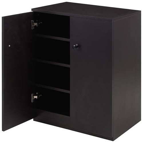 Image of Amazon Brand - Solimo Engineered Wood 2 Door Shoe Rack | Wenge | 43D x 60W x 81H cms