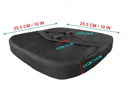 Image of Seat Cushion for Square Collapsible Stools (Exclude Stool), Original & Authentic Thick Chair Pad, Fits 10-Inch Square Telescopic Retractable Folding Stools (Cushion Only)