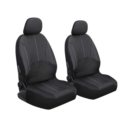 Housse de siège auto en cuir PU noir ensemble complet de 4 pièces pour protection intérieure voiture