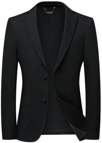 Men&#39;s British Style Casual Sport Coat Two Button Lightweight Business Fashion Social Wedding Suit Jacket Slim Fit