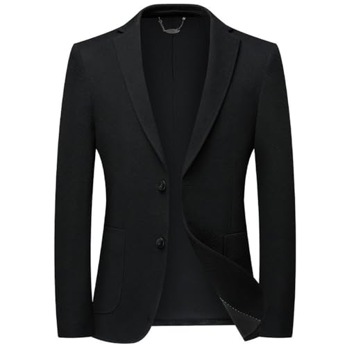 Men's British Style Casual Sport Coat Two Button Lightweight Business Fashion Social Wedding Suit Jacket Slim Fit