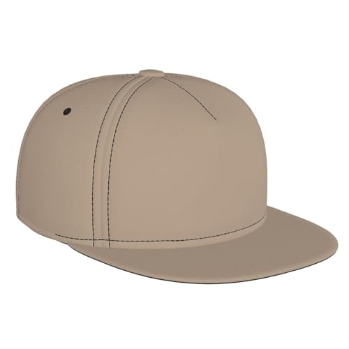 QAZWZML Gorra de béisbol con patrón marrón claro de color sólido, ajustable, adecuada para pesca, viajes al aire libre o uso diario.