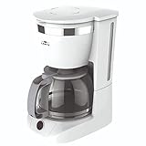 LENTZ Kaffeemaschine 10-Tassen Kaffeeautomat mit Permanentfilter inkl. Messlöffel (weiß)