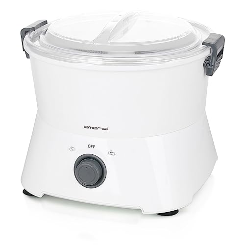 Emerio Kartoffel-Schäler PP-115681.1 Elektrisch mit Salat-Schleuder, Schwarz, Edelstahl, 2 Geschwindigkeiten, Kabelfach, 85 Watt, Modern, Küchengerät