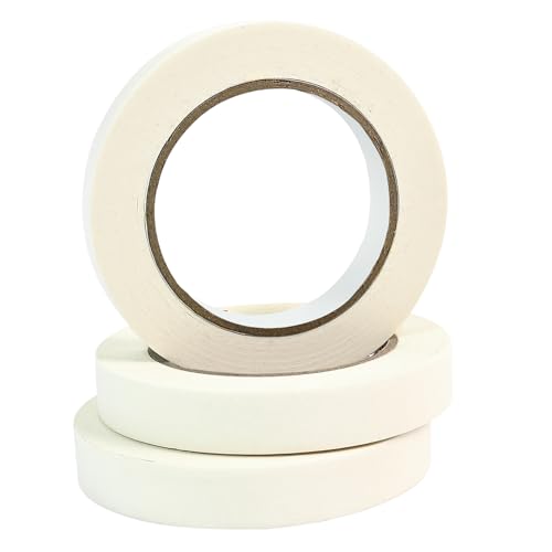 164 Yards Freezer Tape Writable Surface Low Temperature Resistance Easy Tear and Residue-Free Removal Ideal for Containers and Refrigerators Includes 3 Rolls Each 0.79 Inch by 54.68 Yards