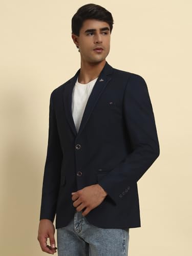 Image of Cantabil Men' Solid Summer Wear Slim Fit Blazer (P MBZC00030)