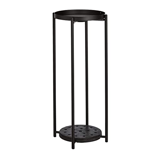 Miniatura 5 de Amazon Basics Redonda Jardinera En Negro