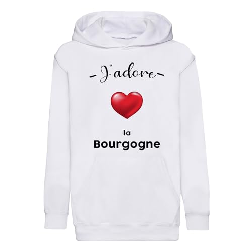 Hoodie enfant Bourgogne cadeau souvenir de Dijon pour fille et garçon