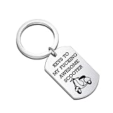 SEIRAA Italian Scooter Keychain Scooter Driver Gift Italian Moped Scooter Keyring Scooter Lover Gifts (AWESOME SCOOTER)