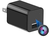 Mini spy camera USB charger by WEMLB -1080p HD hidden camera, WIFI Wireless wall plug USB Charger [Motion Detection, AC Adapter, Remote App Control] Nanny camera |Home, Kids, Baby, Pet monitoring